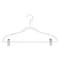 Simplify Velvet Hangers with Clips in White, 6PK 23250-WHITE - alternate 1